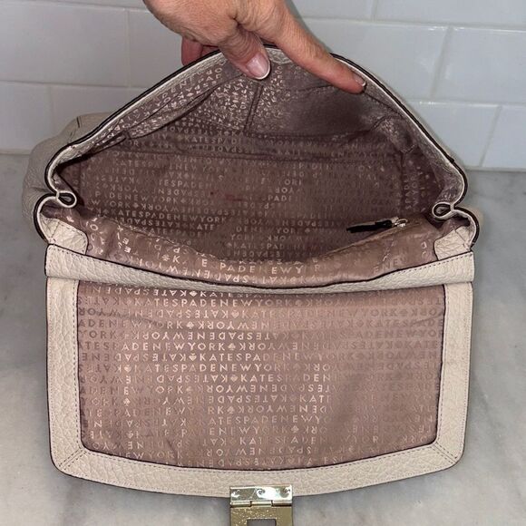 Kate Spade Bag Purse Handbag Leather Tallulah Everett Pebbled Crossbody Satchel - Picture 14 of 16